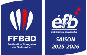 Le badminton Club Ecommoy est labellisé EFB 2 étoiles (saison 2025-2026)